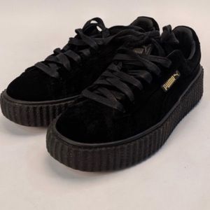 RHIANNA FENTY PUMA CREEPERS VELVET BLACK